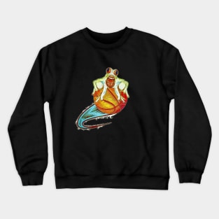 Basketball frog trend funny Crewneck Sweatshirt